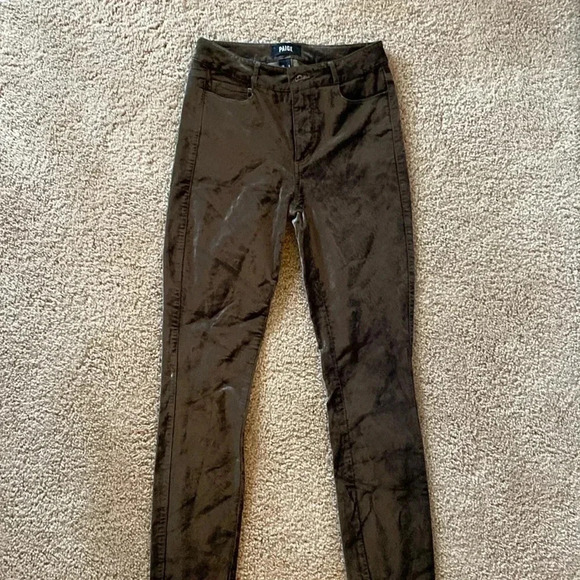 Paige Hoxton High-Rise Velvet Skinny Jeans - Picture 6 of 11